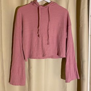 Pink Sweater Stretchy Athletic Sleepwear Hoodie Glassons